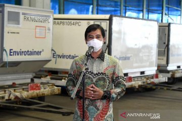 Sepuluh juta dosis bahan baku vaksin Sinovac kembali tiba di Indonesia