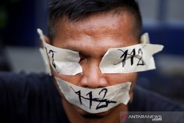 Pendemo anti-pemerintah Thailand tuntut pembebasan pimpinannya