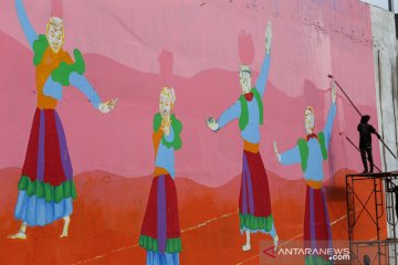 Mural budaya Betawi di Flyover Gaplek