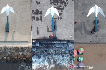 Pembangunan "sea wall" di Pantai Muaro Lasak Padang