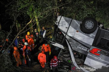 Kecelakaan bus di Wado Sumedang, 22 penumpang meninggal dunia