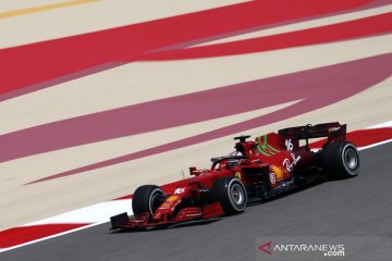 Wajah baru mobil Formula 1 Ferrari saat tes pra musim di Bahrain