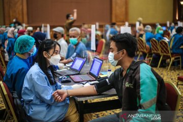 Vaksinasi tahap kedua di Kota Bogor, telah vaksin 17.983 orang