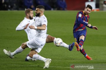 Messi cetak dwigol dalam kemenangan Barca atas SD Huesca