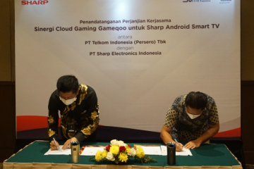 Sharp Indonesia gandeng Telkom perkenalkan TV game streaming pertama