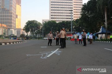 Pesepeda yang ditabrak Mercedez di Bundaran HI dirawat di Singapura