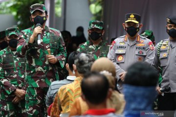 Panglima TNI dan Kapolri tinjau vaksinasi COVID-19