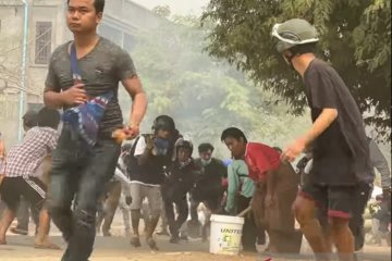 164 orang tewas, junta Myanmar salahkan pengunjuk rasa