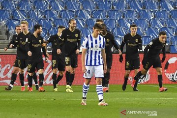 Barcelona pesta gol 6-1 di kandang Real Sociedad