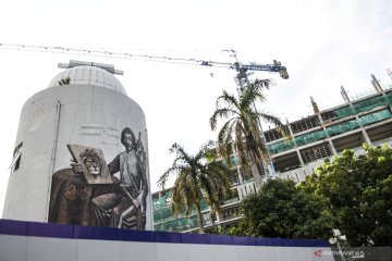 Progres proyek revitalisasi Taman Ismail Marzuki