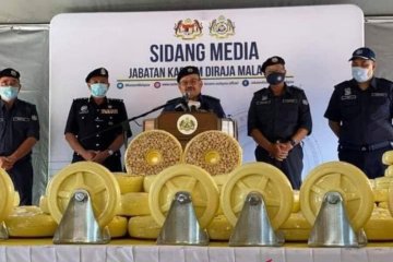 Malaysia sita  narkoba senilai Rp17,5 triliun