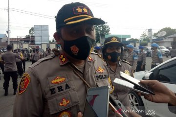 Polres Mimika amankan lima pendulang emas yang terlibat bentrok