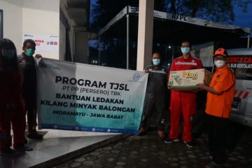 PP berikan bantuan sosial korban ledakan Kilang Balongan