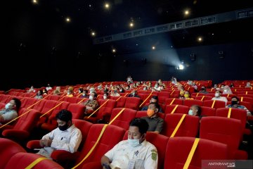 Pengunjung tanggapi ketatnya protokol kesehatan di bioskop Pekanbaru