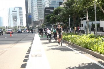 Anies sebut perilaku pengguna jalan tentukan kebijakan jalur sepeda permanen