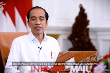 Presiden Jokowi lapor SPT Tahunan PPh secara daring