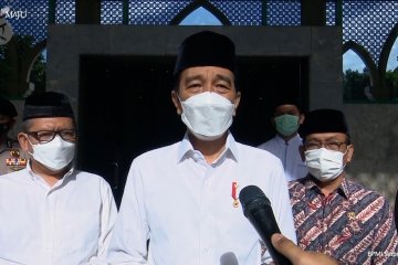 Presiden Jokowi melayat jenazah Artidjo Alkostar di Yogyakarta