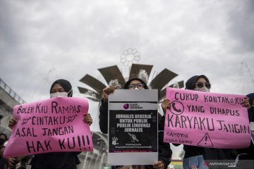 Aksi Solidaritas Jurnalis Di Palembang