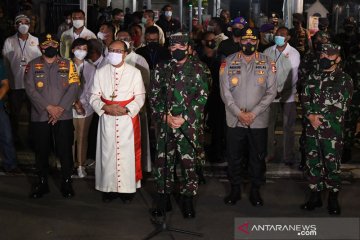 Panglima TNI pantau pengamanan Paskah di Gereja Katedral Jakarta
