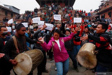 Protes keputusan melarang Festival Biska di Nepal