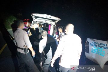 Mobil ditumpangi warga Boyolali masuk jurang di Sungai Manau Jambi