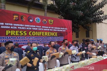 Polda Aceh tangkap sembilan anggota jaringan narkotika antarprovinsi