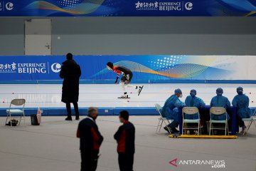China uji coba venue Olimpiade Musim Dingin Beijing 2022
