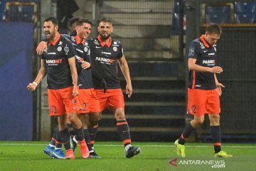 Gol larut Montpellier buyarkan kemenangan 10 pemain Marseille