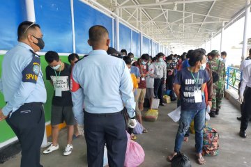 132 TKI dideportasi dari Malaysia tiba di Nunukan