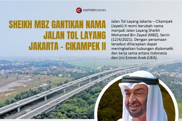 Sheikh MBZ gantikan nama Jalan Tol Layang Jakarta - Cikampek II