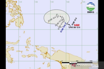 BMKG: Bibit siklon 94w berpotensi jadi siklon tropis sangat tinggi