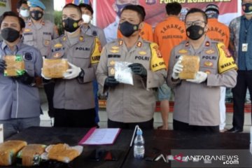 Polres Kukar ungkap peredaran sabu 5,6 kg lintas negara