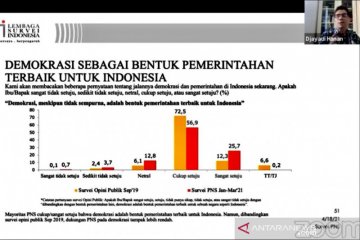 Survei LSI: Mayoritas PNS setuju demokrasi sistem pemerintahan terbaik