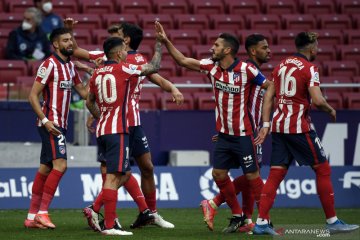 Menang telak atas Eibar, Atletico Madrid pertahankan puncak klasemen