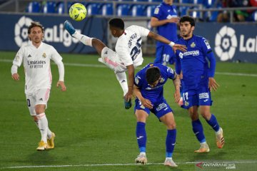 Diimbangi Getafe, Real Madrid gagal pertahankan jarak dengan Atletico