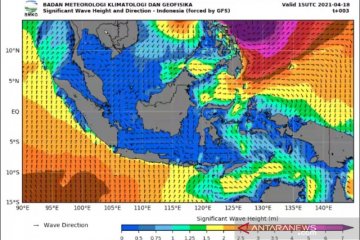 Surigae sebabkan gelombang tinggi di Samudra Pasifik utara Halmahera