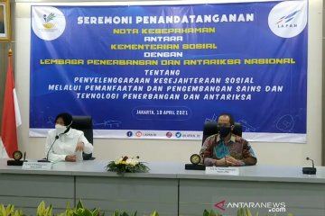 Kemensos-Lapan kerja sama pemanfaatan teknologi untuk masalah sosial