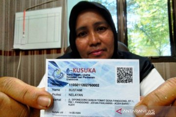 1.700 nelayan di Aceh Barat sudah terdaftar kartu "Kusuka" dari KKP