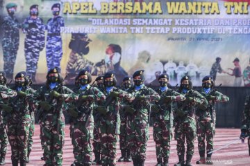 Apel bersama Korps Prajurit Wanita TNI