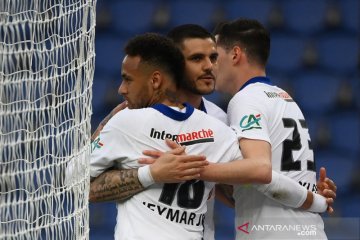 PSG melenggang mulus ke semifinal Piala Prancis seusai gulung Angers