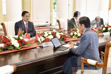 Presiden Jokowi bahas empat isu saat bertemu PM Vietnam