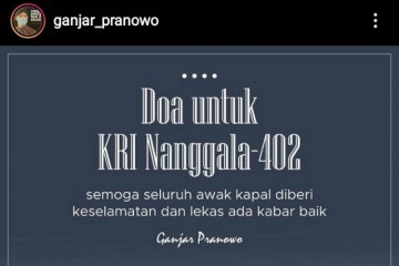 Doa Ganjar untuk keselamatan awak KRI Nanggala-402