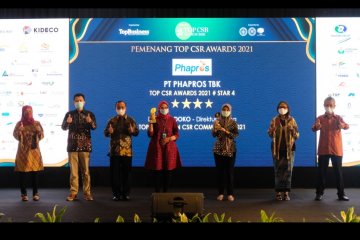 Anak usaha Kimia Farma Phapros raih dua penghargaan TOP CSR Awards