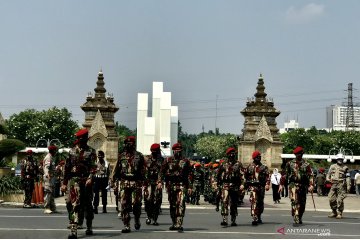 Upacara militer iringi pemakaman Kabinda Papua di TMP Kalibata