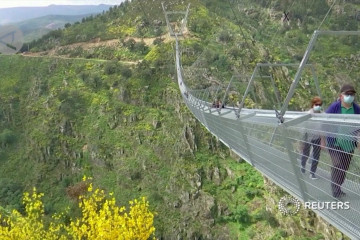 Jembatan gantung terpanjang dibuka di Portugal