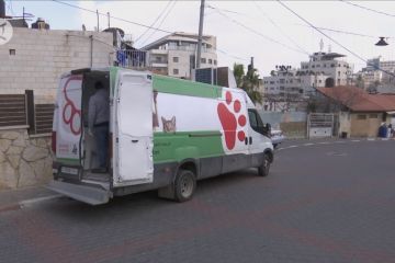 Melihat aksi ambulans khusus hewan pertama di Tepi Barat