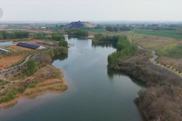 Area pertambangan batu bara yang kini jadi oasis perkotaan di Hebei