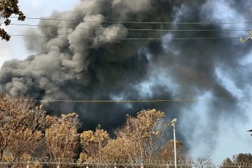 Bareskrim Polri olah TKP kebakaran di Kilang Pertamina Balongan