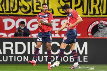 Lille amankan kembali posisi puncak setelah sempat digusur PSG