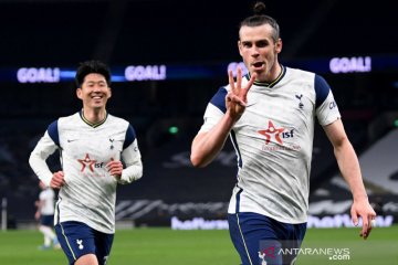Liga Inggris: Bale hattrick, Tottenham  menang 4-0